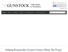 Tablet Screenshot of gunstockfirearms.com